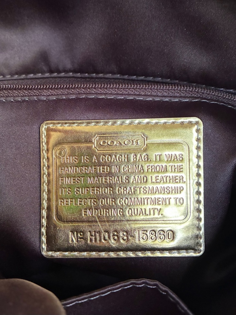 Coach “Poppy” Tan and Brown Signature Convertible Satchel - Picture 7 of 14